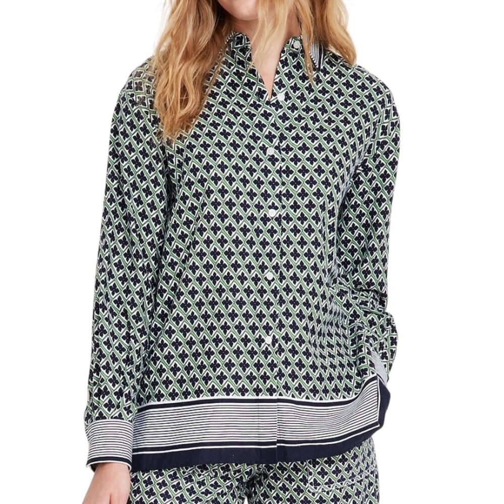 Nautica Linen-Blend Tunic Blouse (NWT)